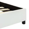 vidaXL ベッドフレーム ホワイト 合成皮革製 180x200cm