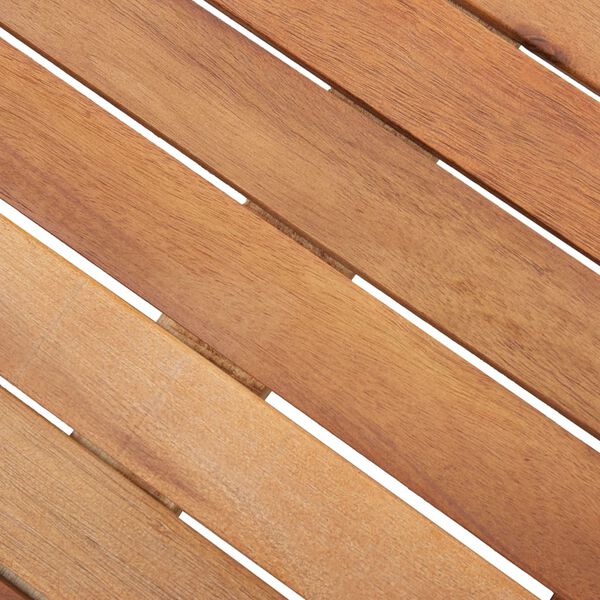 vidaXL ガーデンテーブル グレー 150x74cm ポリラタン＆アカシア無垢材