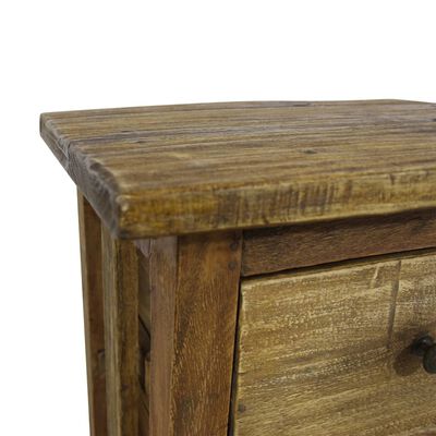 vidaXL ナイトテーブル 無垢の再生木材 40x30x51cm