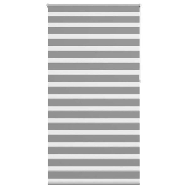 vidaXL vidaVL ゼブラ ローラーブラインド 120x230cm グレー