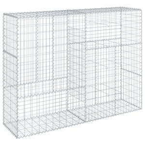 vidaXL 蛇籠バスケット カバー付き 200x50x150cm 亜鉛メッキ鉄