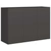 vidaXL プランター ブラック 120x40x80 cm 冷間圧延鋼