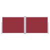 vidaXL 引き込み式サイドオーニング 120x1000cm レッド