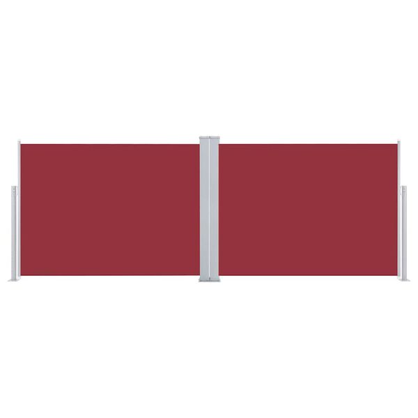 vidaXL 引き込み式サイドオーニング 120x1000cm レッド