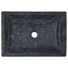 vidaXL 洗面器 50x35x10cm 大理石 グレー