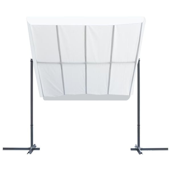 vidaXL ガゼボ 角度調節＆スライドルーフ付き 350x253x196cm クリーム