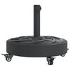 vidaXL パラソルベース ホイール付き &Oslash;38 / 48 mm ポール用 27 kg ラウンド