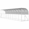 vidaXL 壁に対する鶏小屋 シルバー 600 x 150 x 215 cm 亜鉛メッキ鋼板