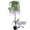vidaXL 藤 人工観葉植物 ポット付き 120cm