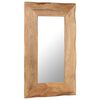 vidaXL 化粧ミラー アカシア無垢材 50x80cm