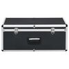 vidaXL 収納ケース 2点 ブラック アルミ製