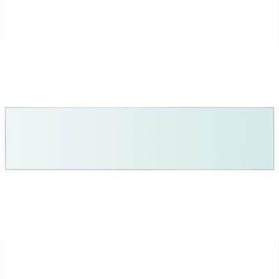 vidaXL 棚板 ガラス製 透明 110x25cm
