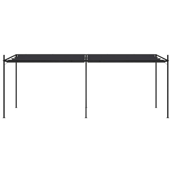 vidaXL ガゼボ 引き込み式ルーフ付き アントラシート 600x300x233cm