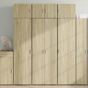 vidaXL ハイボード ソノマオーク 70x42.5x185cm エンジニアリングウッド