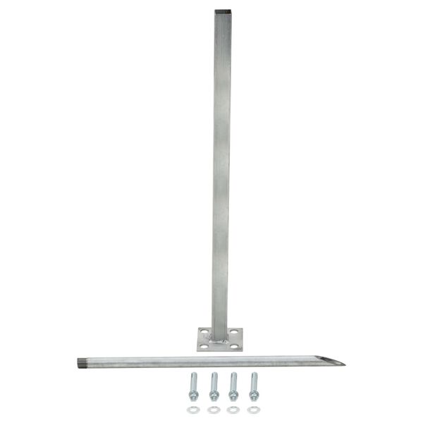 vidaXL 交換用スチール製脚 2点 115 cm シルバー