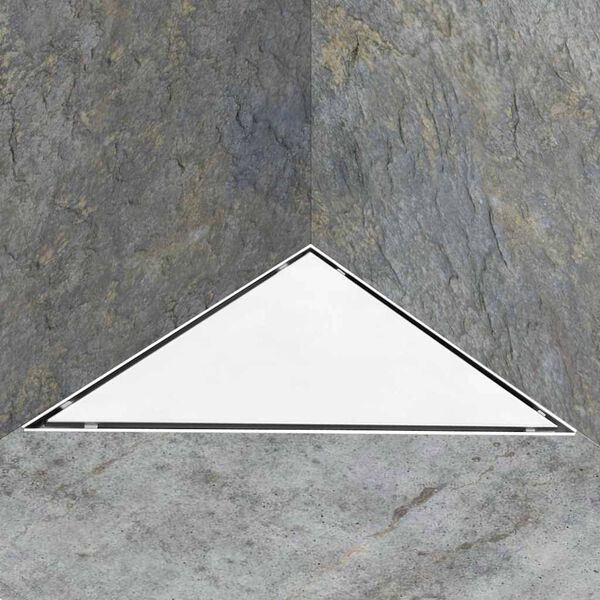 vidaXL シャワー排水口 (2-in-1カバー付き) 25&times;25cm ステンレススチール製