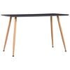 vidaXL ダイニングテーブル グレー＆オーク 120x60x74cm MDF