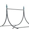 vidaXL ガーデンアーチ スパイクデザイン ダークグリーン つる性植物用