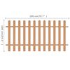vidaXL ピケットフェンス WPC製 200x100cm