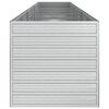 vidaXL ガーデンレイズドベッド 480x80x77 cm 亜鉛メッキ鋼製 シルバー