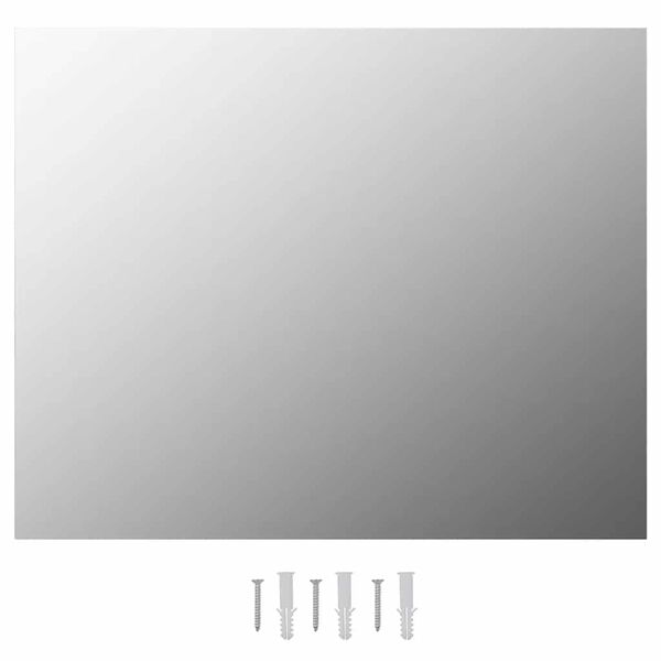 vidaXL フレームレスミラー 100x60cm ガラス製