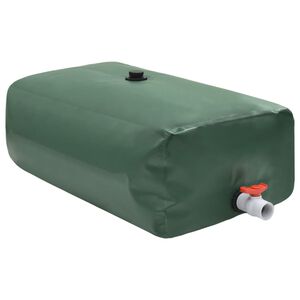 vidaXL 折りたたみ式蛇口付きウォータータンク 100L PVC製