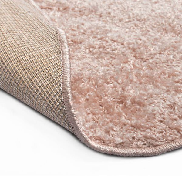 vidaXL シャギーエリアラグ 160cm オールドピンク