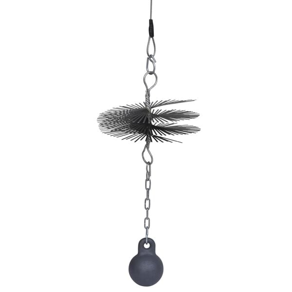 vidaXL 煙突用クリーニングブラシ 丸型 径20cm