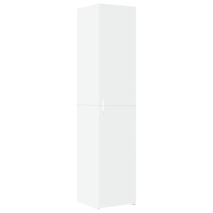 vidaXL ハイボード ホワイト 40x42.5x185cm エンジニアリングウッド