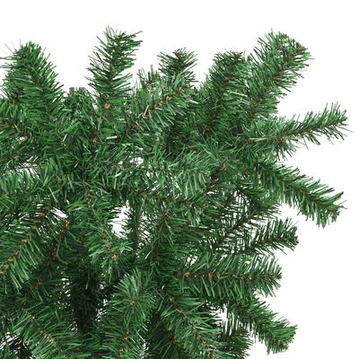 vidaXL 逆さま型 フェイククリスマスツリー スタンド付き グリーン 150cm