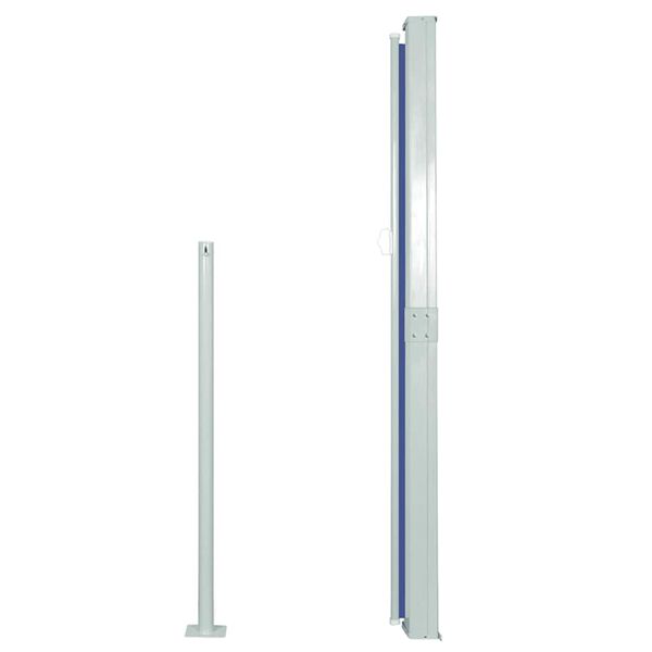 vidaXL パティオ用 引き込み式サイドオーニング 170x300cm ブルー