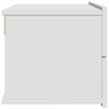 vidaXL ベッドサイドキャビネット ホワイト 40x30x30cm エンジニアリングウッド