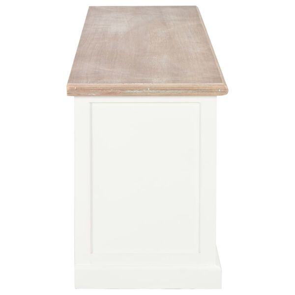 vidaXL TVキャビネット 120x30x40cm 木材 ホワイト