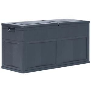 vidaXL ガーデン収納ボックス 320L ブラック