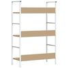 vidaXL 3段 ブックシェルフ オーク 60x27.6x90.5cm エンジニアリングウッド