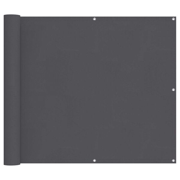 vidaXL バルコニースクリーン アンスラサイト 100 x 600 cm オックスフォード生地