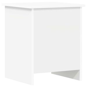 vidaXL ストレージチェスト ストレージ付き ホワイト 40 x 40 x 50 cm エンジニアードウッド