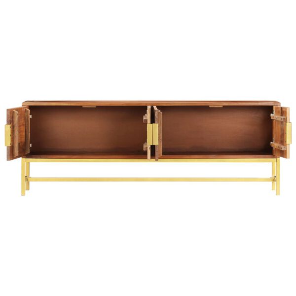 vidaXL TVキャビネット 140x30x50 cm アカシア無垢材