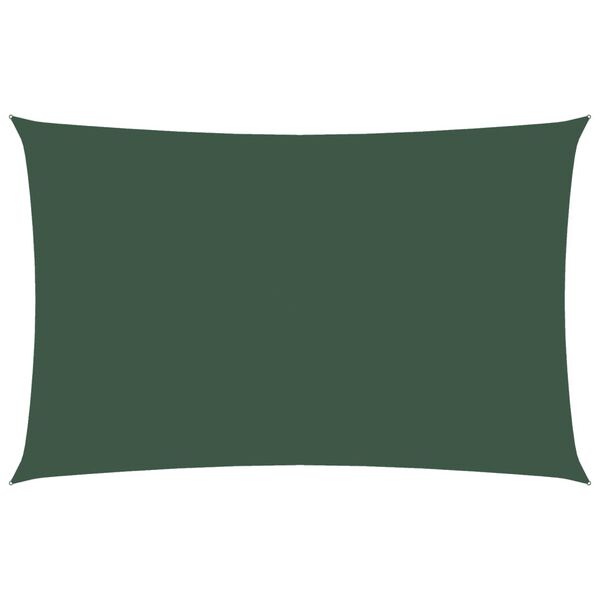 vidaXL サンシェードセイル 2.5x5m 長方形 オックスフォード生地 ダークグリーン