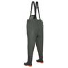 vidaXL ウェーディングパンツ ブーツ付き グリーン サイズ42