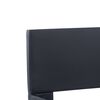 vidaXL ベッドフレーム LEDライト付き ブラック 合成皮革製 90x200cm