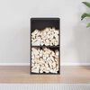 vidaXL 薪ラック ブラック 40x30x75cm 冷間圧延鋼