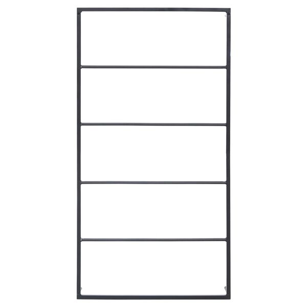 vidaXL タオルラック ブラック 60x10x116 cm スチール製