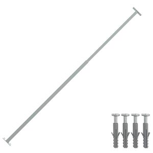 vidaXL 窓用防犯バー 調整可能 710-1200mm