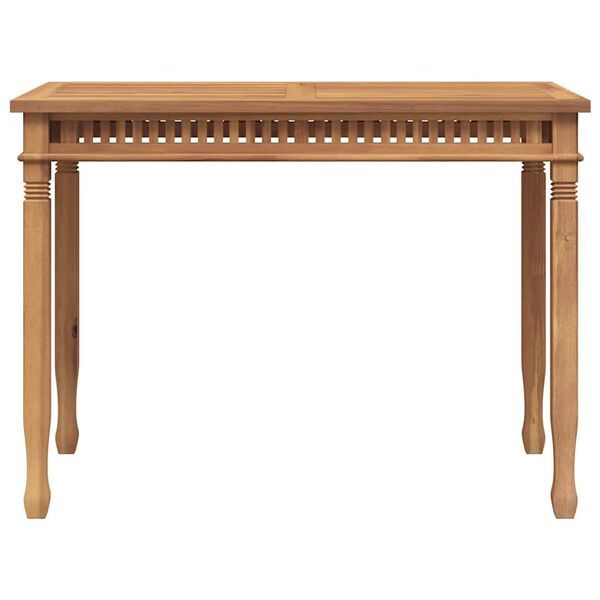 vidaXL ガーデンダイニングテーブル 110x65x80cm チーク無垢材