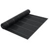 vidaXL 防草シート 2x10m ブラック PP