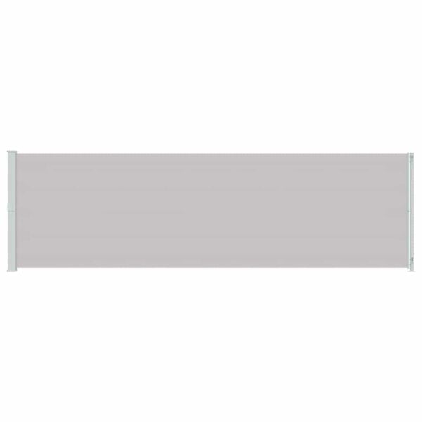 vidaXL パティオ 引き込み式サイドオーニング 180x600 cm グレー