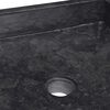 vidaXL 洗面器 40x40x10cm 大理石 ブラック
