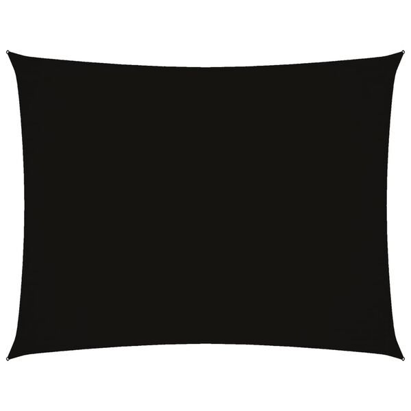 vidaXL サンシェードセイル 2.5x3.5m 長方形 オックスフォード生地 ブラック