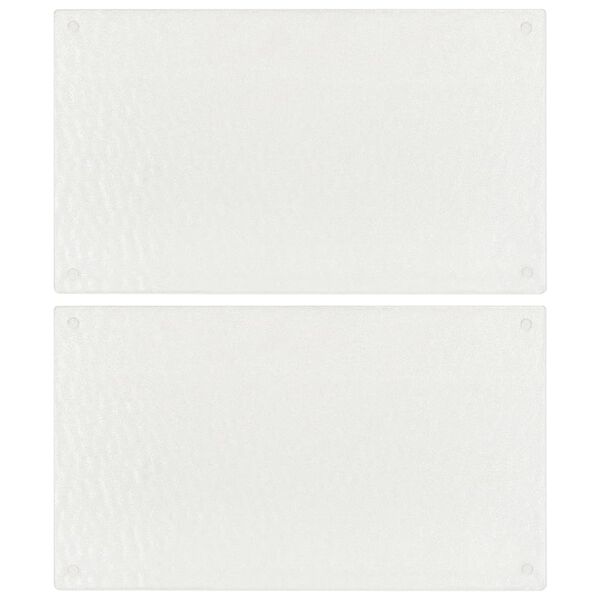 vidaXL まな板 2点 透明 バブル柄 強化ガラス